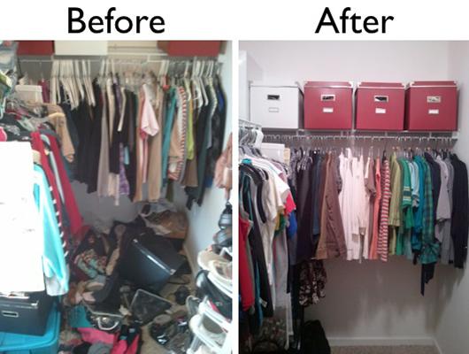 closet decluttering before and after pictures - Spring’s Here — Time to #SpringClear!