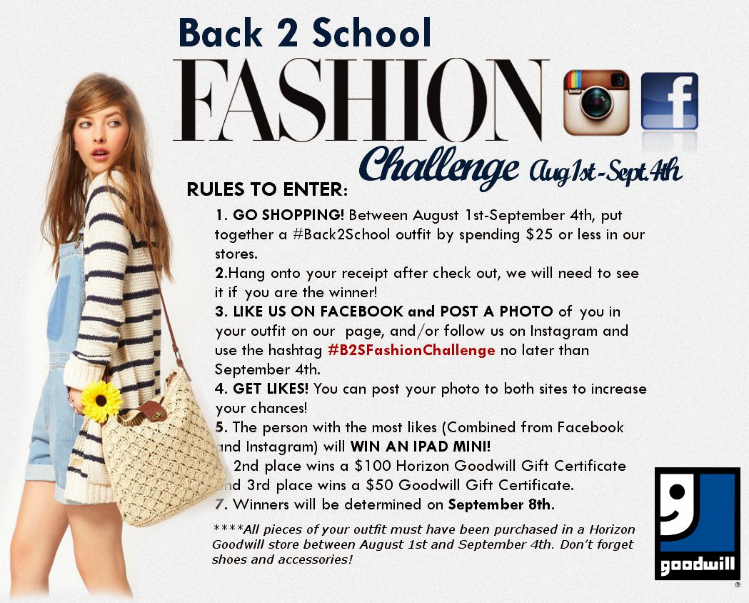 FlyerB2S - Win An iPad Mini—Enter The HGI Back 2 School Fashion Challenge!