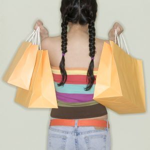 Young Woman Holding Shopping Bags
