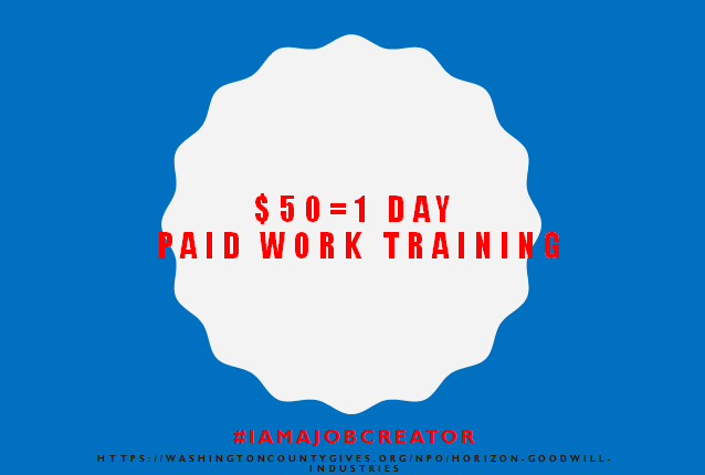 paidwork - $50 = 1 Day Paid Work Training