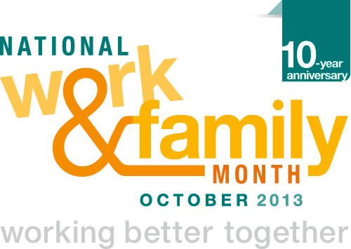 0813 NWFM masthead - October is National Work & Family Month