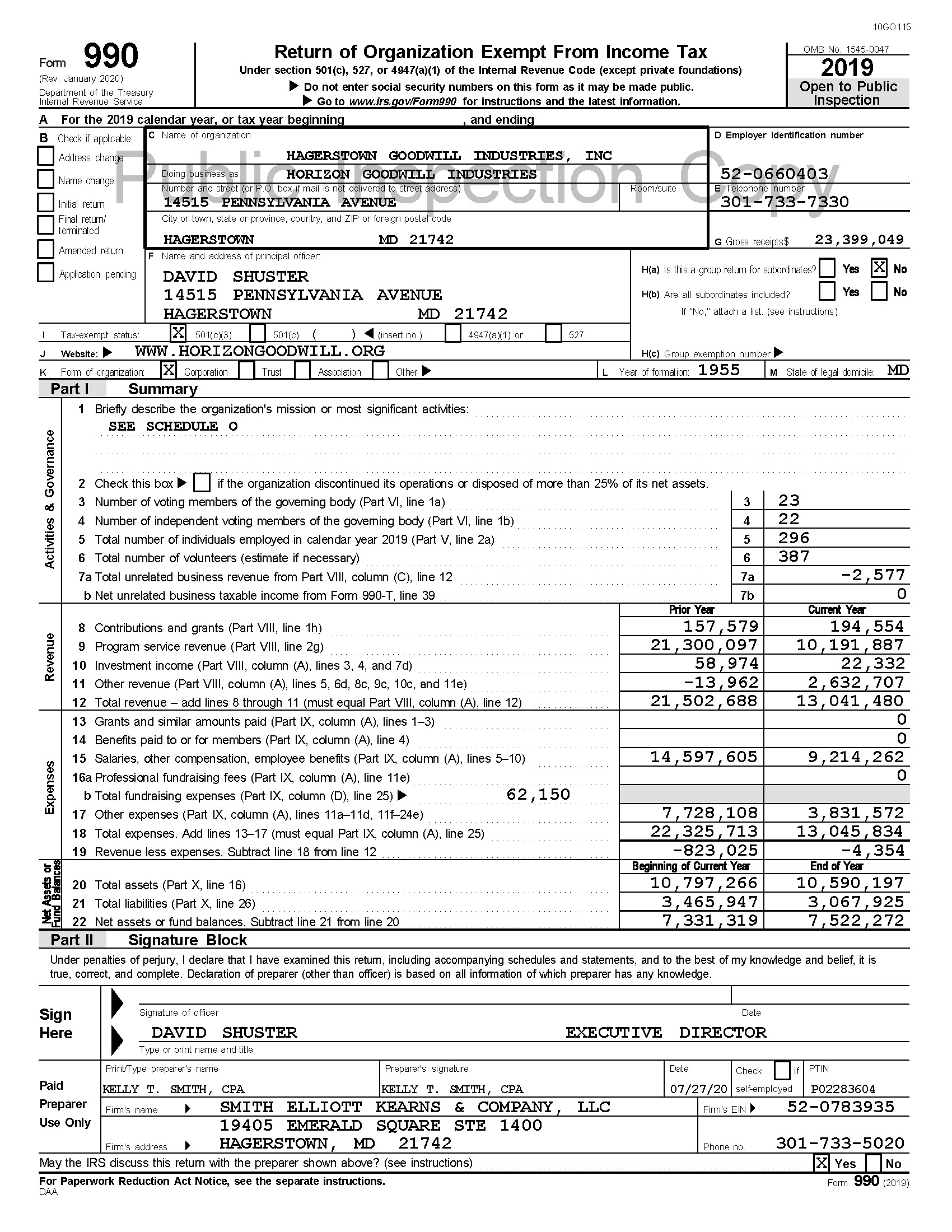 Pages from 2019 PublicInspectionTaxDocuments HGI.pdf - Form 990