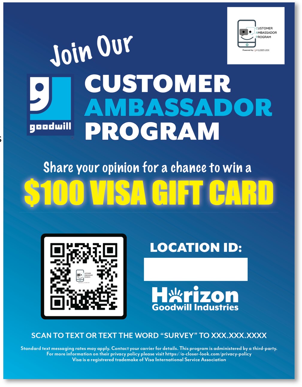 Customer Ambassador Program - Horizon Goodwill Industries