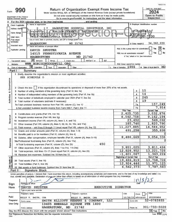 HGI 2024 Form 990